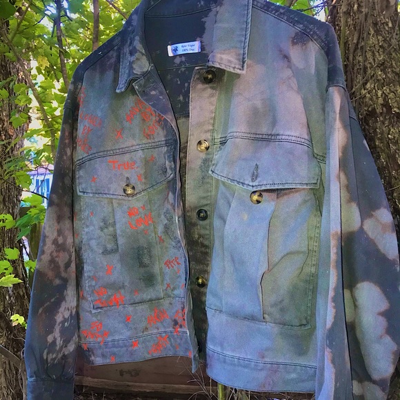 raw vogue Other - Vintage Bleachwork Navy Trucker